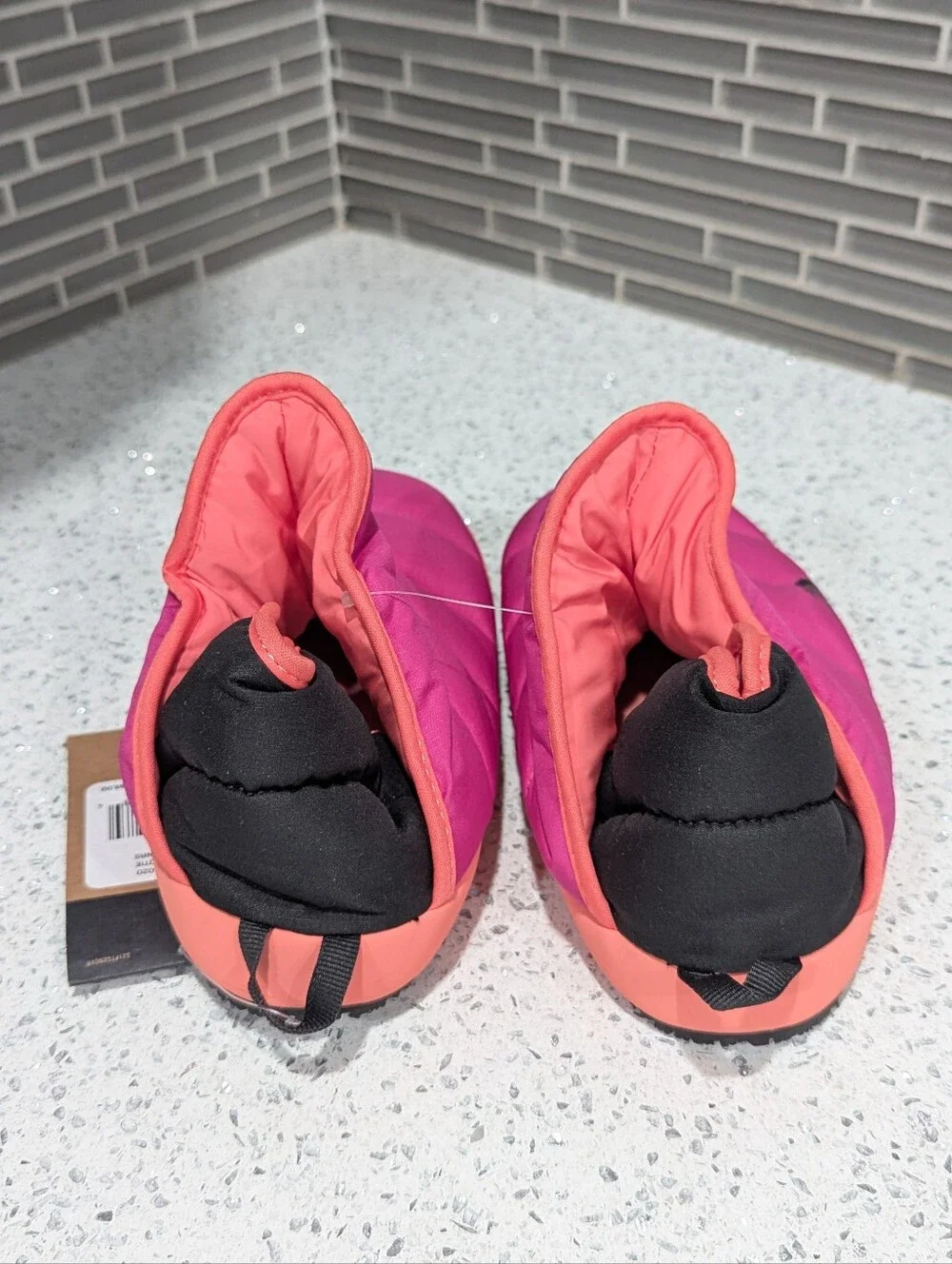 The North Face New Kids Thermoball Thermo Be All Slipper Pink Orange Puffer 2